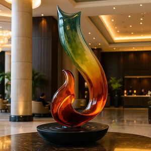 Jingyue ประติมากรรมเรซิ่นสมัยใหม่ที่กำหนดเองใน<span class=keywords><strong>รูป</strong></span>ทรงเรขาคณิตไล่ระดับสีเพื่อเพิ่มความหรูหราให้กับที่อยู่อาศัยและการตกแต่งภายในโรงแรม - Product Image 2