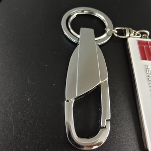 Porte-clés en métal nickelé personnalisé avec logo d'entreprise, cadeau promotionnel haut <span class=keywords><strong>de</strong></span> gamme, fabricant, commande en gros - Product Image 3
