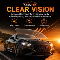 Film de protection pour pare-brise avant en TPU 6,5 mil, haute transparence, anti-UV 99%, isolation thermique IR, anti-jaunissement, pour automobile