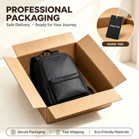 Sac à dos pour ordinateur portable classique en nylon imperméable, multi-compartiments, grande capacité, ergonomique, respirant, unisexe, pour les voyages d'affaires