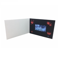 Carte de brochure vidéo de 4.3 pouces avec livre vidéo numérique d'affichage à cristaux liquides de conception unique pour des affaires de publicité de marketing