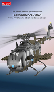Hélicoptère RC C180 <span class=keywords><strong>BO105</strong></span> 2.4G 6CH Brushless à pales simples et sans flybar, modèle d'avion 3D6G avec gyroscope, FlowHold et LiDAR TOF - Product Image 5
