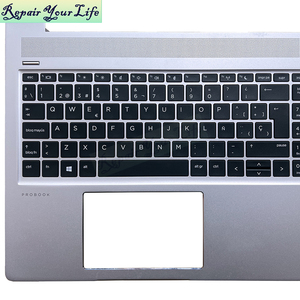 Clavier espagnol pour ordinateur portable HP <span class=keywords><strong>Probook</strong></span> 450 G6 450 <span class=keywords><strong>G7</strong></span> <span class=keywords><strong>455</strong></span> G6 <span class=keywords><strong>455</strong></span> <span class=keywords><strong>G7</strong></span> L45090-001, sans rétroéclairage, neuf, noir - Product Image 2
