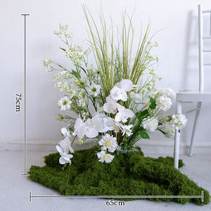 Vente en gros de fleurs artificielles de style boisé Arrangements floraux <span class=keywords><strong>au</strong></span> sol Accessoires de photographie Diffusion en direct Toile de fond pour cérémonie de mariage - Product Image 5