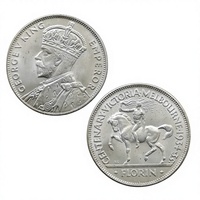 Florin du centenaire australien 1934/35, pièces commémoratives de style antique George V, cadeaux, décoration de la maison