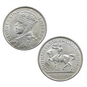 Florín Centenario Australiano de 1934/35, Monedas Conmemorativas de Estilo Antiguo de George V, Regalos, Decoración del Hogar - Product Image 4