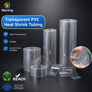 Tube thermorétractable transparent en <span class=keywords><strong>PVC</strong></span> pour batterie au lithium, <span class=keywords><strong>manchon</strong></span> transparent pour batterie, protection d'isolation cellulaire - Product Image 1