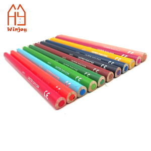 Bút chì màu lớn lõi chì dài 4.0mm dày 17.6cm, 12 hộp màu, bút chì màu hình tam giác đặt 10mm dia mét tùy chỉnh - Product Image 2