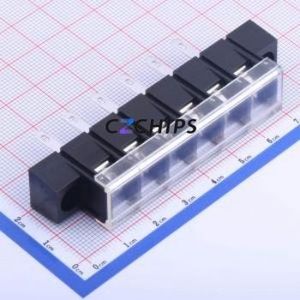 KF48HM-9.5-6P Barrier Terminal Block Through hole Component (THT),P=9.5mm Connector With Cover Plate 9.5mm 1x6P Straight Pin - Product Image 1