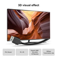 Cable HDMI 4K de Alta Velocidad, Niquelado, 2.0v HDR 60Hz, Cable de Video para PS5, Xbox, HDTV, Monitor, Proyector, PC Gaming