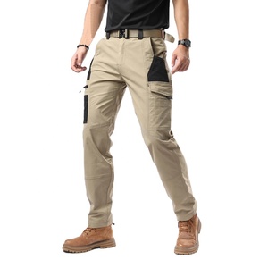 신상 남성용 아웃도어 루즈 캐주얼 팬츠 오버롤 방풍 방수 패치워크 롱 스트레이트 트레이닝 팬츠 전술 바지 - Product Image 1