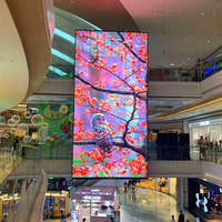 P3.9 7.8 transparent led ball écran affichage p3.91 écran en verre mur grand écran led transparent tv led miroir transparent