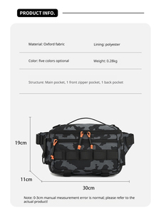 Bolso cruzado de gran capacidad para hombre, bandolera para exteriores, bolso deportivo para exteriores, bolsa para equipo de pesca, bolsa para señuelos de pesca - Product Image 4