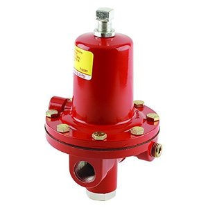 เรกูเลเตอร์แรงดันสูงอะลูมิเนียม Emerson-Fisher รุ่น 64SR-24 1/2 นิ้ว แบบเกลียวใน (FNPT) พร้อมวาล์วระบายแรงดัน 30 ถึง 60 ปอนด์ต่อตารางนิ้ว สำหรับแก๊ส LPG - Product Image 1