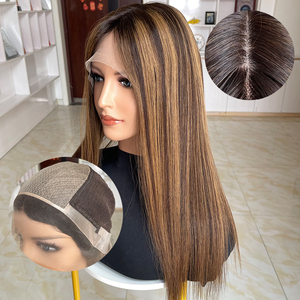 YFW-2335 European Human Hair <b>Wig</b> #HAWAII Invisible Lace Hairline 5X5 Silk Top Weft Medical <b>Wig</b> Wholesale Factory in Stock - Product Image 1