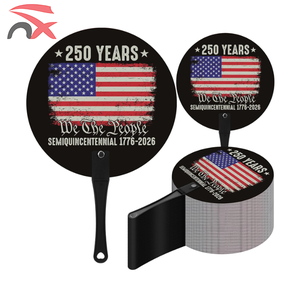 Éventails portables décoratifs à thème du 250e anniversaire américain, imprimés, pour activités estivales, produits promotionnels abordables 2026 - Product Image 3