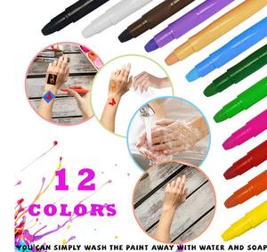 Crayones de Pintura Facial, Seguros para Pieles Sensibles, Ideales para Cumpleaños y Maquillaje de Halloween - Product Image 3