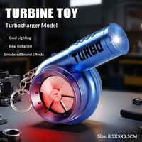 Porte-clés en plastique de décompression lumineux, voiture jouet télécommandée turbo, simulation, unisexe, en vogue sur TikTok