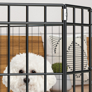 Clôture pliable en fil métallique pour <span class=keywords><strong>chien</strong></span>, parc d'exercice portable pour animaux de compagnie, utilisable en intérieur et en extérieur, vente en gros d'usine en stock - Product Image 6