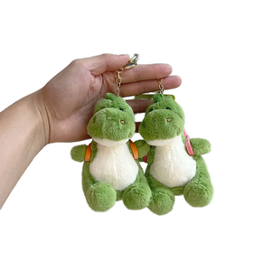 Simpatico portachiavi in peluche con bambola di drago di fuga <span class=keywords><strong>piccolo</strong></span> dinosauro animale di pezza con riempimento PP zaino di frutta ornamento per - Product Image 2