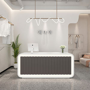 Salon <span class=keywords><strong>de</strong></span> beauté Comptoir <span class=keywords><strong>de</strong></span> bar Magasin <span class=keywords><strong>de</strong></span> vêtements Caisse enregistreuse Cream-Style Yoga Training Institution Postpartum Care Center - Product Image 3