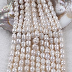 Collier de perles baroques naturelles de 2 à 10 m, produit semi-fini, perles irrégulières à forte brillance, perles dispersées pour matériel de bricolage - Product Image 4