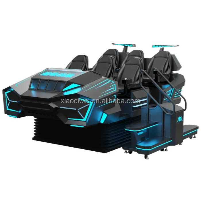 Equipamento multi-jogo imersivo 9D Vr Simulator Vr Spaceship com 6 Seat