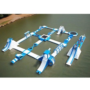 Parc d'attractions aquatique <span class=keywords><strong>gonflable</strong></span> flottant sur mesure pour adultes, à grande échelle, en vinyle <span class=keywords><strong>avec</strong></span> <span class=keywords><strong>structure</strong></span> en acier, taille personnalisée - Product Image 1