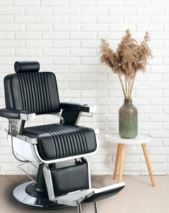High Quality Adjustable Seat Height Barber <b>Chairs</b> Plating Plate Hair Cutting Salon <b>Chair</b> Wholesale Custom <b>Black</b> Modern - Product Image 3