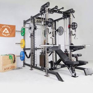 Balanced Smith Machine Commercial Steel Flying Bird Gantry <b>Bench</b> Push Squat Rack <b>Indoor</b> Comprehensive Training Fitness Equipment - Product Image 4