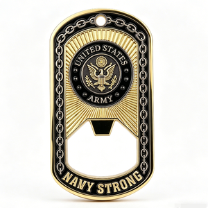 ที่เปิดขวดรูปป้ายห้อยคอ สลักลายธีมอินทรีและนางฟ้า แบบเคลือบเงา 3 มิติ ของที่ระลึกสำหรับวันพ่อและวันรับปริญญา - Product Image 1