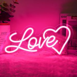 Love Heart Letreros Neon LED dimmable USB powered ambient <b>light</b> store <b>window</b> decoration <b>light</b> street indicator <b>light</b> Customized - Product Image 6