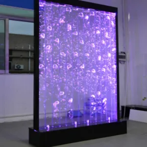 Acryl Bildschirm Wasser Vorhang Wand Panel Fließende Wasser Blase Aquarium Aquarium Veranda RGB Farbe Wandbild schirm