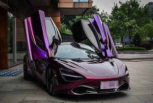 Rouleaux d'enveloppe de voiture violet foncé brillant Film décoratif de voiture de teinte de vinyle <span class=keywords><strong>à</strong></span> la meilleure qualité en Offres Spéciales - Product Image 4