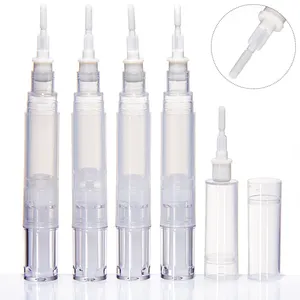  Custo Preço 2Ml 3Ml Branco Preto Rosa Lip Cream Tube Bottles Com Escova De Fibra De Nylon