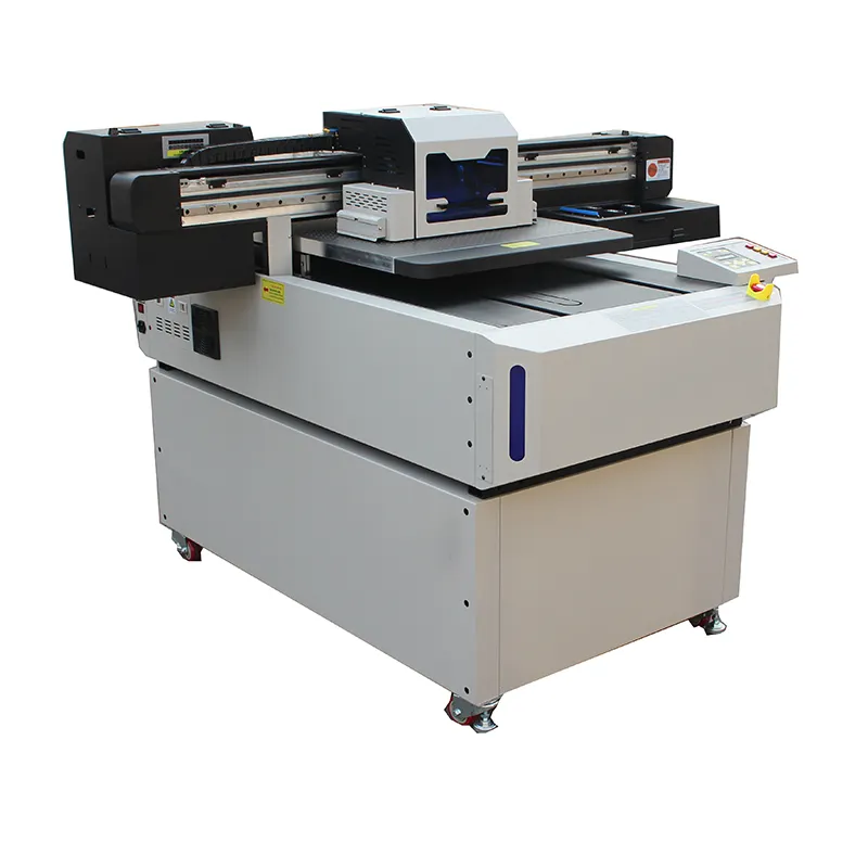 Inkjet A1 UV Printer 6090 mesin cetak UV AB Film Spot Printer 6090 UV Flatbed Printer untuk kayu akrilik casing ponsel penutup kartu