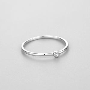 แหวนเงินแฟชั่นผู้หญิงแหวนสัญญาสเตอร์ลิง925สำหรับคู่รักแหวนหมั้นเพทาย - Product Image 4