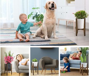 Soporte Moderno Ajustable de Madera Natural <span class=keywords><strong>para</strong></span> Macetas, Soporte <span class=keywords><strong>para</strong></span> Plantas y Flores de Esquina <span class=keywords><strong>para</strong></span> Interiores, Hogar y Jardín - Product Image 6