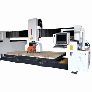 Factory Supplier 5 Axis Bridge Saw CNC Stone Cutting Machine for Marble Granite Quartz Kitchen Countertops