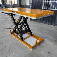 Table élévatrice à ciseaux hydraulique fixe avec protection contre les surcharges pour entrepôt logistique