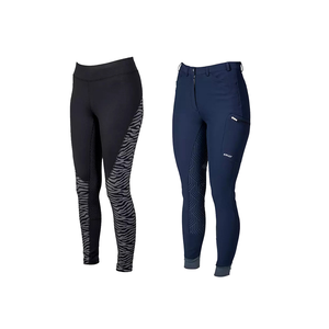 Calzas de montar a caballo con diseño de logotipo personalizado para mujer, asiento completo, gran oferta - Product Image 1