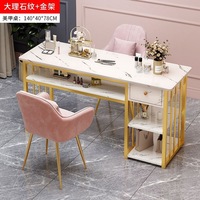 Station de Bar à Ongles Mobilier de Salon Luxe Moderne Tables à Ongles en Métal et Fer Bureau de Manucure pour Chambre ou Salon