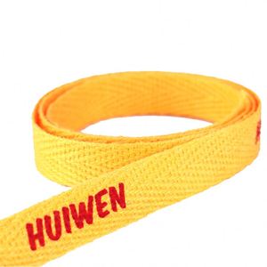 Soft Custom Jacquard Embroidery logo 100% Cotton Jacquard Tape Strap <b>Webbing</b> - Product Image 2