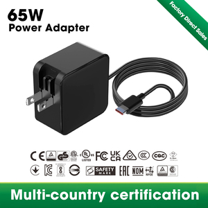 65W gan USB-C sạc nhỏ gọn du lịch thân thiện PD 3.0 sạc nhanh hiển thị kỹ thuật số pd3.1 Tương thích cho <span class=keywords><strong>MacBook</strong></span> <span class=keywords><strong>Pro</strong></span> 16 máy tính xách tay - Product Image 4