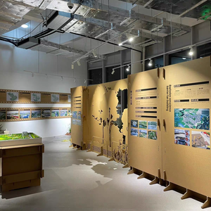 Hiện đại màu xanh lá cây tổ ong Thiết kế siêu thị Rack Hiển thị sáng tạo các tông sóng cho giới thiệu cho trưng bày sản phẩm - Product Image 4