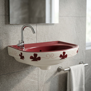 Simple Free Standing Small Lavabo Above Counter <b>Mounting</b> Bathroom Sinks Round Wash Basin laboratory ceramic sink Sanitary ware - Product Image 3