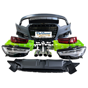 Qualité supérieure, pour <span class=keywords><strong>Audi</strong></span> A6, mise à niveau vers <span class=keywords><strong>RS6</strong></span>, pièces de voiture, pare-chocs, phares, calandre, ailerons, pare-chocs arrière, ailes, capots, <span class=keywords><strong>prix</strong></span> bas - Product Image 2