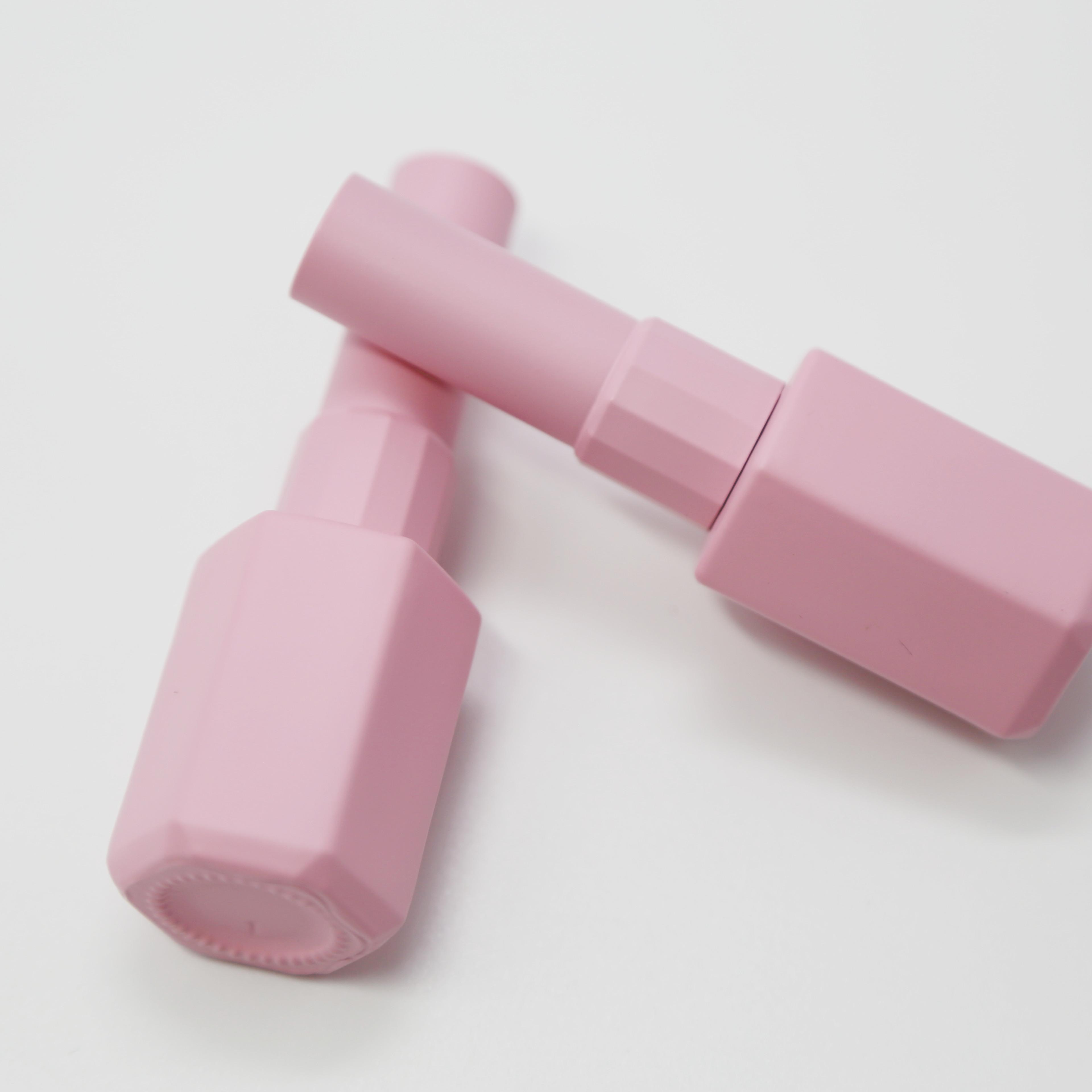 Plastic Cap Matte Pink Nail Polish Bottles 12ml Empty Nail Polish Container