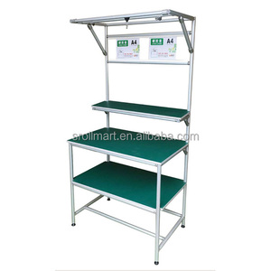 Banco da Lavoro in Alluminio Resistente alla Corrosione con Funzione Magnetica, Supporto per Lampada da Terra e Opzione Seduta - Product Image 4