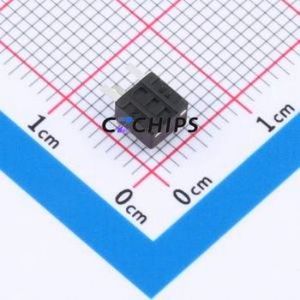 TSC08-CBW1EH3.8 Tactile Switch Through hole-3P,4.5x4.5mm Switch Single Pole Single Throw Round Button 1.8N Right Angle Insert - Product Image 2